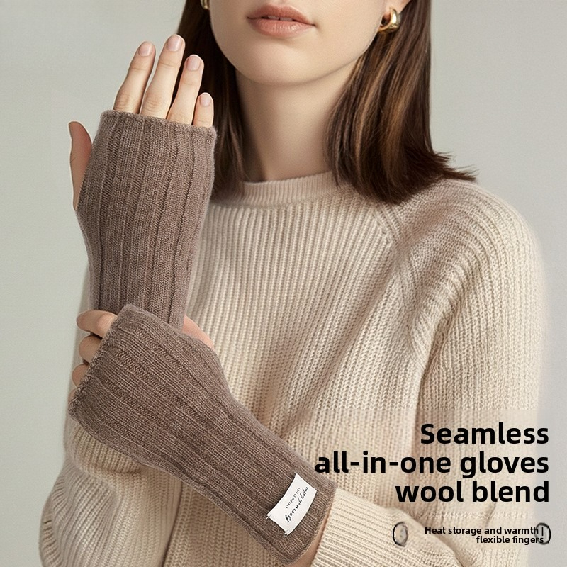 قفازات شتوية بدون أصابع، مصنوع - مراجعة Wool Glove Lined وسعره