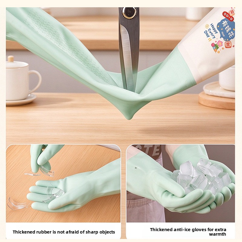 قفازات غسيل الأطباق الطويلة جد - مراجعة Dish Glove Rubber وسعره