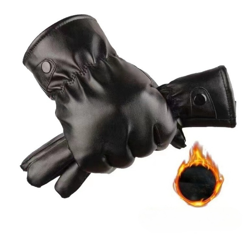 الشتاء موضة الأسود بولي Leathe - مراجعة Leather Driving Glove وسعره