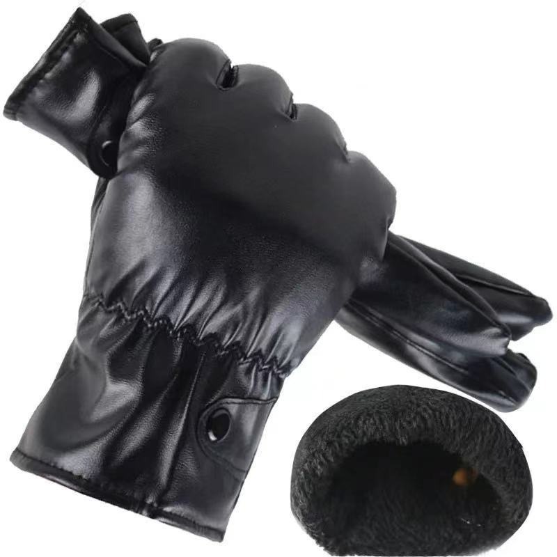 الشتاء موضة الأسود بولي Leathe - مراجعة Leather Driving Glove وسعره