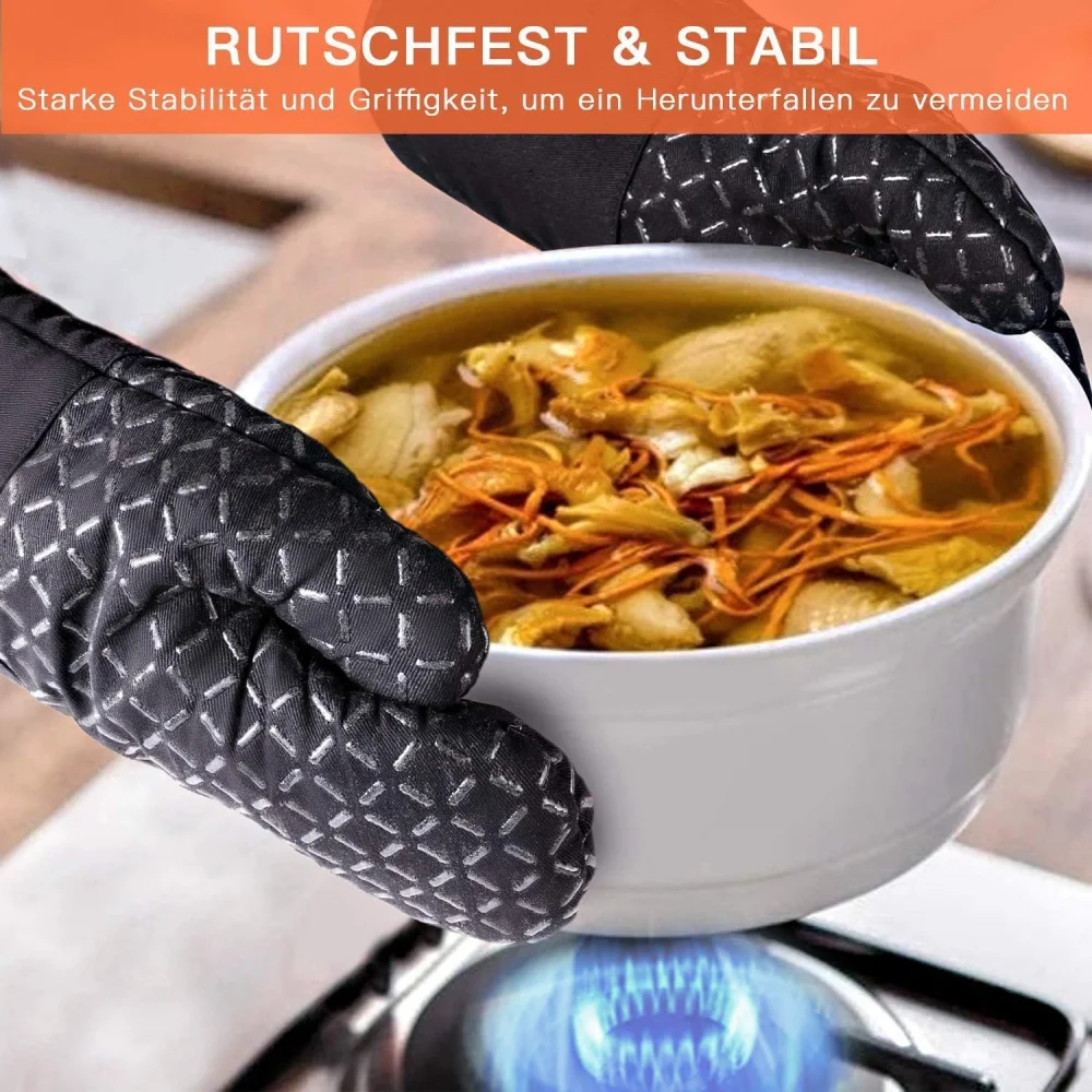 4 قطع من قفازات المطبخ المصنوع - مراجعة Heat Resistant Glove وسعره
