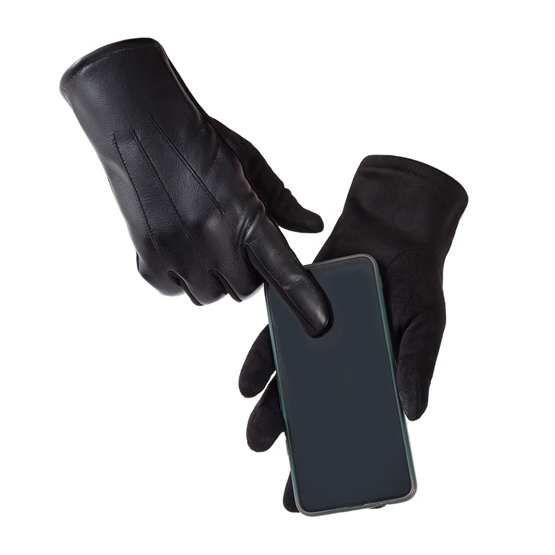 قفازات رجالي جلدية تعمل باللمس - مراجعة Leather Driving Glove وسعره